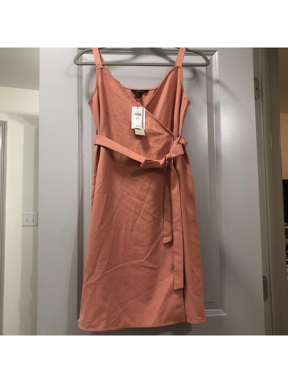Banana‎ Republic Salmon Pink wrap Dress Size 00P